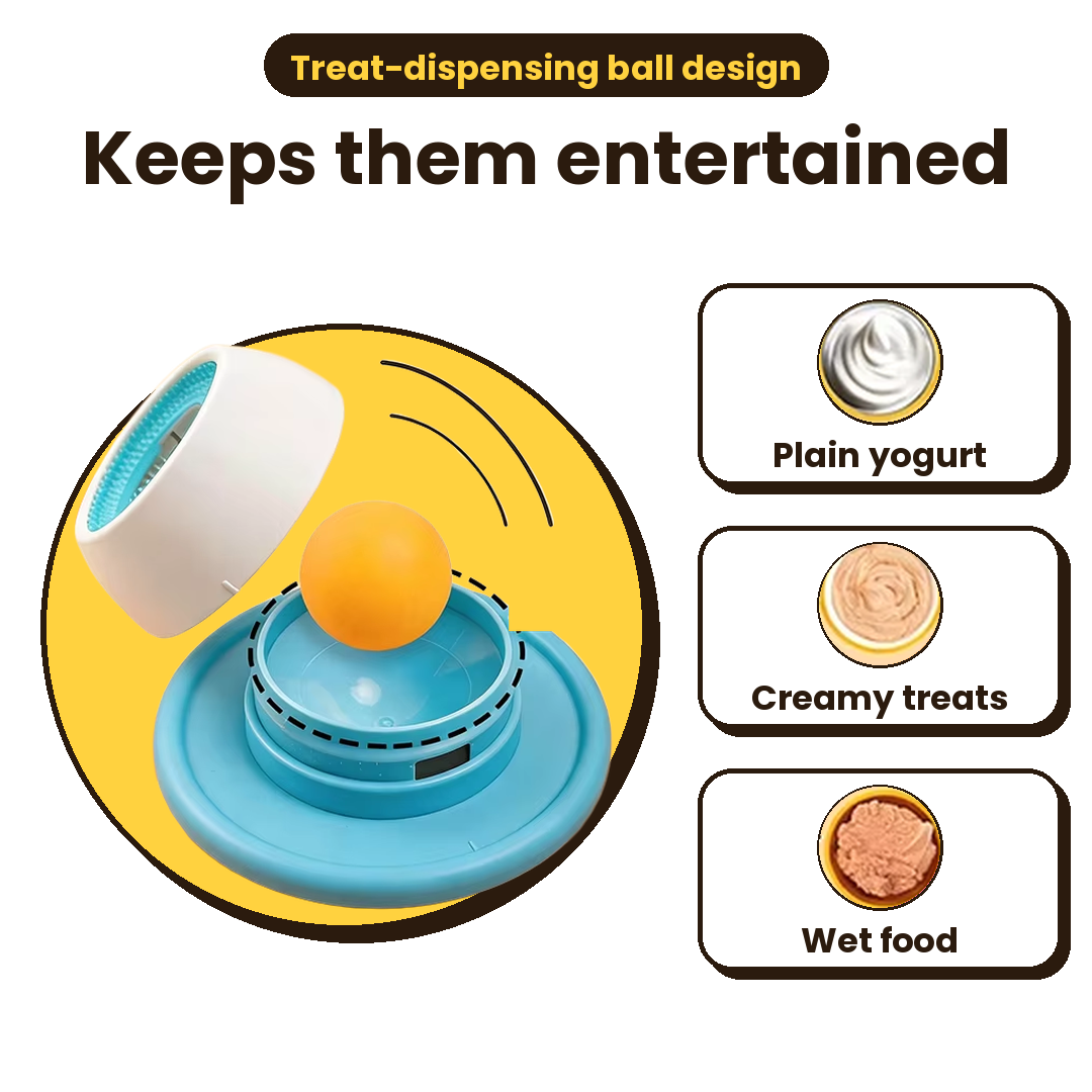 Lick bowl fillings: yogurt, creamy treats and wet food